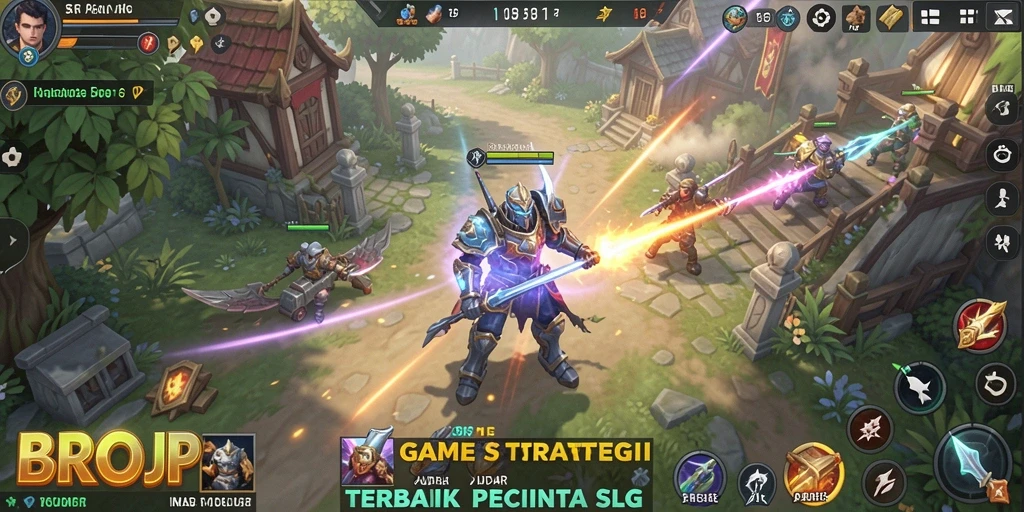 Tampilan gameplay menarik dalam BROJP dengan strategi SLG yang mendalam.