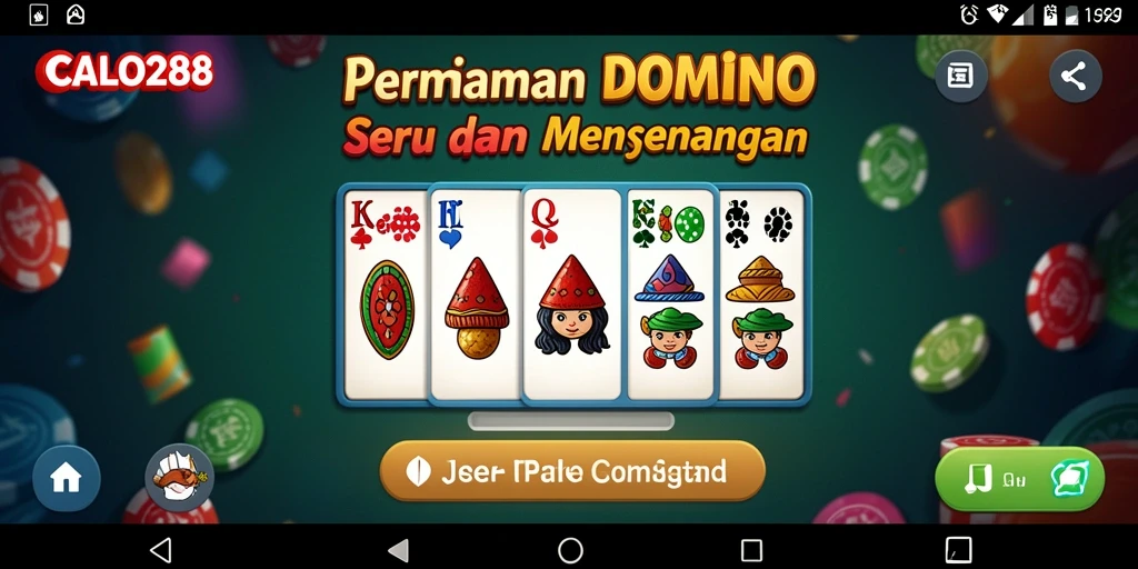 Tampilan permainan Domino yang seru dan menantang di CALO288.