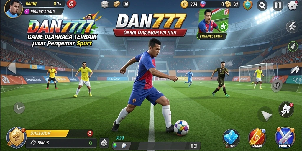 Tampilan gameplay menarik dengan fitur olahraga interaktif.