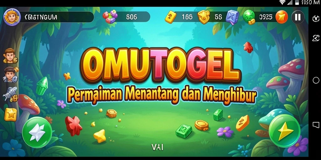 Tampilan gameplay OMUTOGEL dengan tantangan Puzzle menarik.