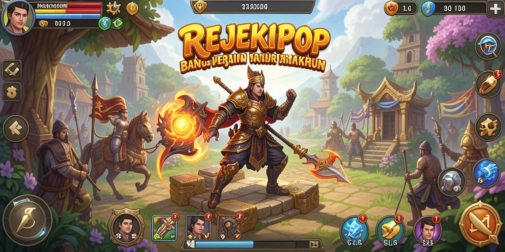 Tampilan gameplay seru dan interaktif dalam REJEKIPOP.