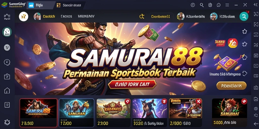 Tampilan menarik dari antarmuka SAMURAI88 saat melakukan taruhan olahraga.