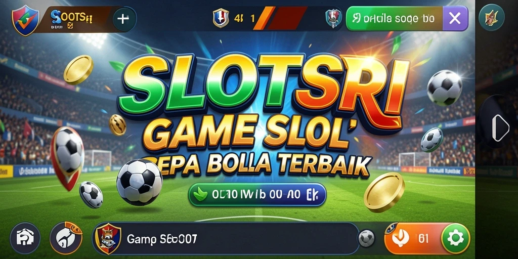 Tampilan gameplay menarik dengan tema sepak bola yang mendebarkan.