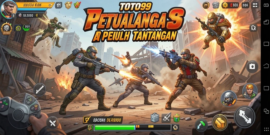 Tampilan gameplay seru dari TOTO99 di medan pertempuran.