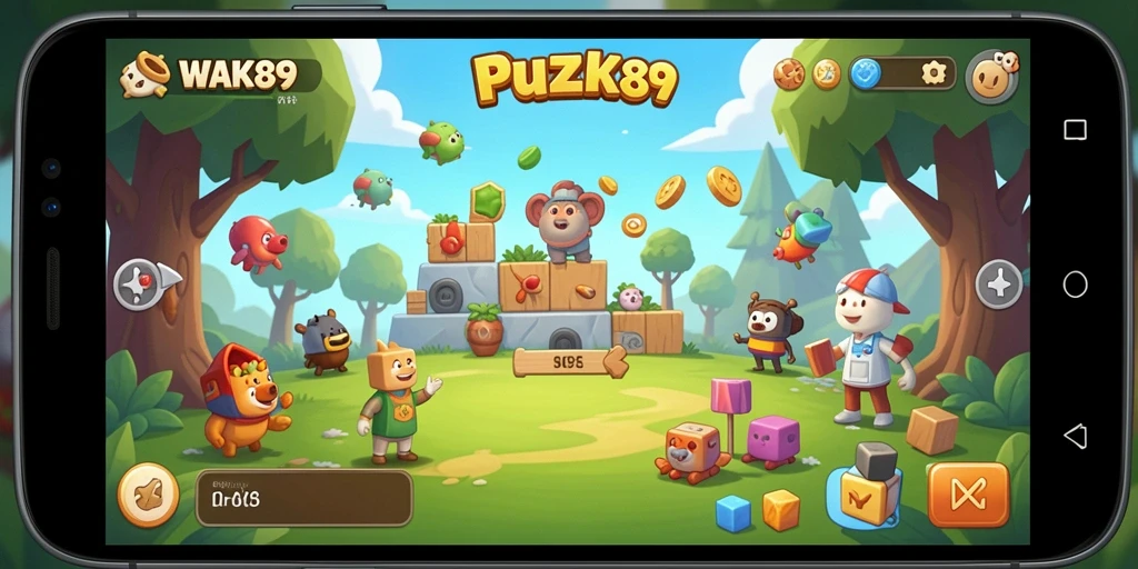 Screenshot utama WAK89 menampilkan gameplay menantang dan menarik.